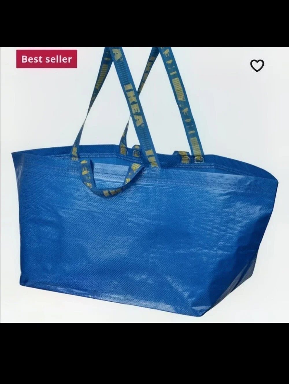 IKEA Frakta Bag with Yellow Logo Straps - Picture 2 of 2